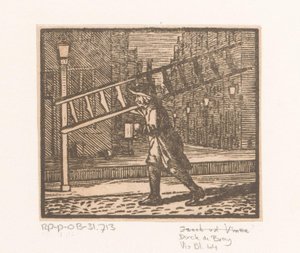 Lantaarnopsteker door Dirck de Bray