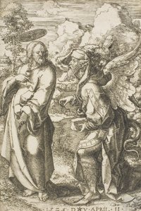 Christus Verleid door de Duivel door Dirk Jacobsz Vellert