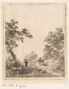 Bospad met figuren