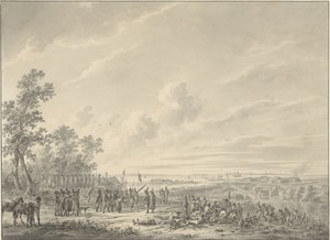De Schelde versterkt door de Franse troepen