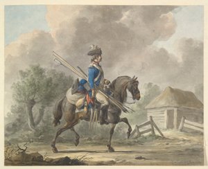 Nederlandse dragonder van de algemene garde door Dirk Langendijk