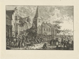 Figuren bij een herberg