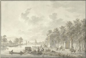 Gezicht aan het Spaarne door Dirk Langendijk