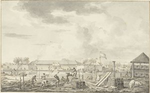 Het Kasteel te Batavia door Dirk Langendijk