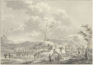 Kamp van het Russisch leger te Callantsoog in 1799