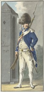 Uniform van het Rotterdamsch Genootschap van Wapenhandel de Palmboom door Dirk Langendijk