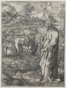 Jezus roept St. Peter en St. Andrew