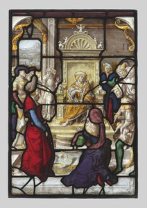 Het oordeel van Salomo en Esther voor Ahasveros paar, ca. 1530