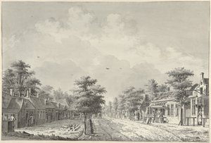 Gezicht op het dorp De Bilt vanaf de Hollebeld door Dirk Verrijk
