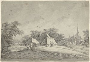 Gezicht op het dorp Zundert