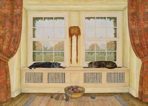 Roosteren op de radiator door Ditz