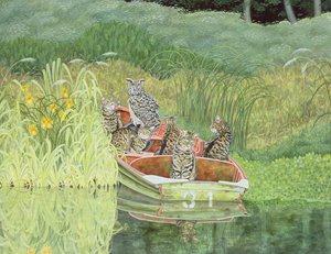 De uil en de poezen