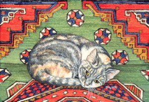 Derde tapijt-kat-lap