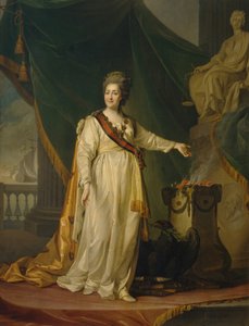 Catharina II als Wetgever in de Tempel van de Godin van Justitie, 1783