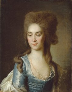 Portret van Tatyana Petrovna Raznatovskaya, née Rezvaya, 1781