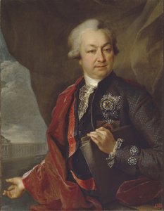 Portret van Graaf Ivan Ivanovich Shuvalov 1727-1797, 1790