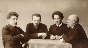 Vier Russische dichters, begin 20e eeuw door Dmitri Spiridonovich Zdobnov