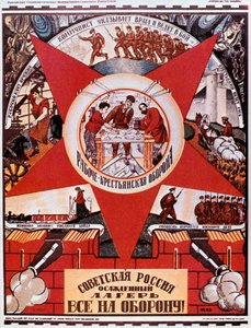 Rusland is een kamp in staat van beleg, 1919 door Dmitriy Stakhievich Moor