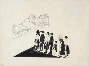 De rij, 1920 door Dmitriy Stakhievich Moor
