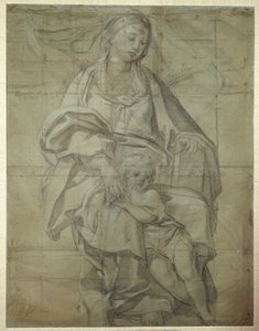 Madonna en Kind door Domenichino