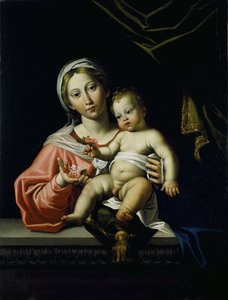 De Madonna della Rosa, voor 1627 door Domenichino