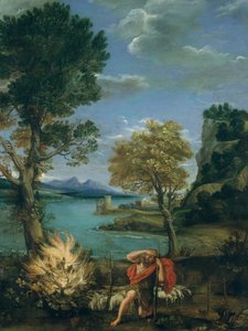 Landschap met Mozes en de Brandende Braamstruik