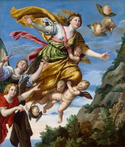 Maria Magdalena Opgenomen in de Hemel door Domenichino