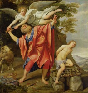 Het offer van Isaac door Domenichino