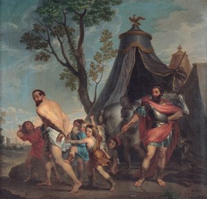 Camillus en de Schoolmeester van Falerii door Domenico Corvi