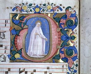 Missaal 540 Geïllustreerde initiaal 