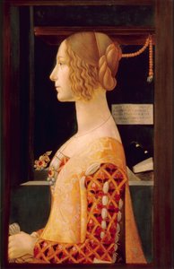 Portret van Giovanna Tornabuoni, ca. 1899 door Domenico (after) Ghirlandaio