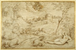 Landschap met Roger en Angelica, uit 