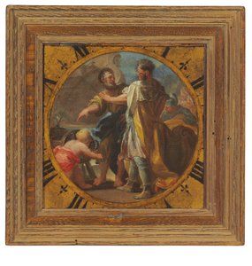 Archimedes demonstreert zijn uitvinding aan koning Hieron van Syracuse