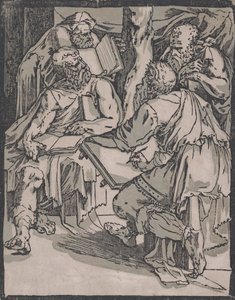 Vier kerkvaders door Domenico Beccafumi