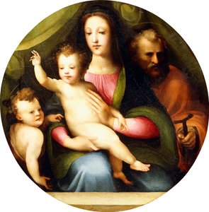 De Heilige Familie met de jonge Sint Jan de Doper