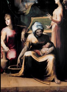 De geboorte van de Maagd (detail) door Domenico Beccafumi