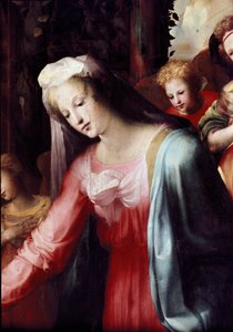 De geboorte van Christus (detail)