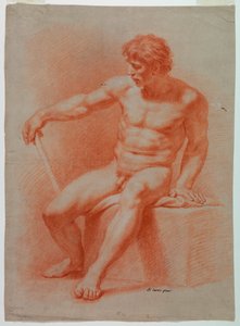 Tekening, Tekening, Naakt, ca. 1740