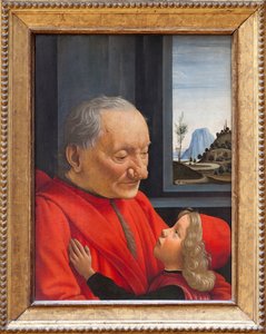 Een oude man en een jongen, ca. 1490