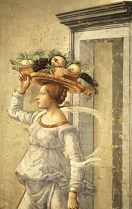 Vrouw die Fruit Draagt, uit de Geboorte van Johannes de Doper