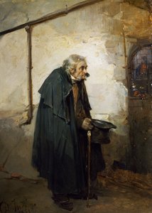 Hulde aan Madonna door Domenico Induno