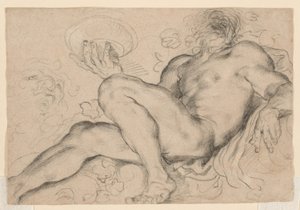 Studie voor Bacchus of Silenus