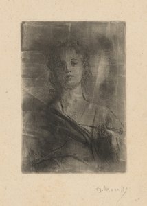 Personificatie van gravure door Domenico Morelli