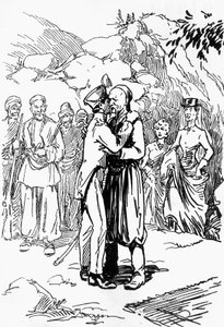 Illustratie door Domenico Natoli (1885-1968) voor Koning van de bergen, roman van Edmond About (1828-1885)