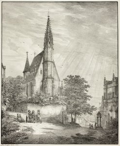 Kiderich Kerk in Rheingau door Domenico Quaglio