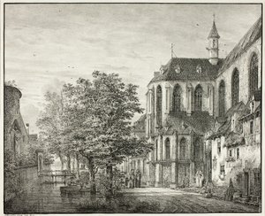 Parochiekerk in Boppard aan de Rijn door Domenico Quaglio