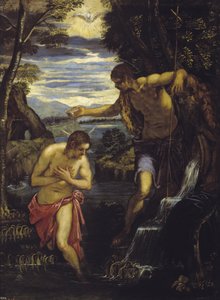 Doop van Christus door Domenico Robusti Tintoretto