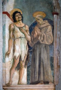 Sint Johannes de Doper en Sint Franciscus van Assisi door Domenico Veneziano