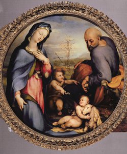 De Heilige Familie met de jonge Johannes de Doper, c.1515 door Domenico di Pace Beccafumi  