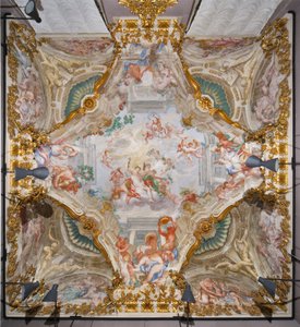 Plafond met de allegorie van de herfst, Bacchus, Hal van de Herfst